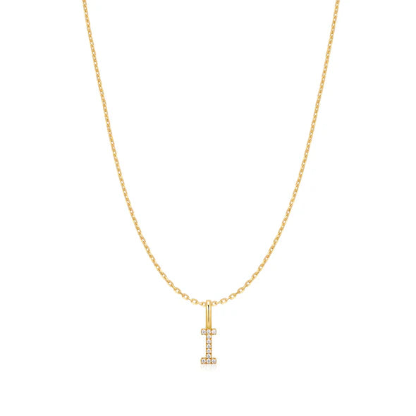 Ania Haie Star Gold Plated I Initial Necklace