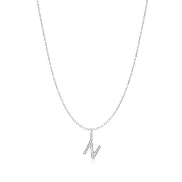 Ania Haie Star Silver N Initial Necklace