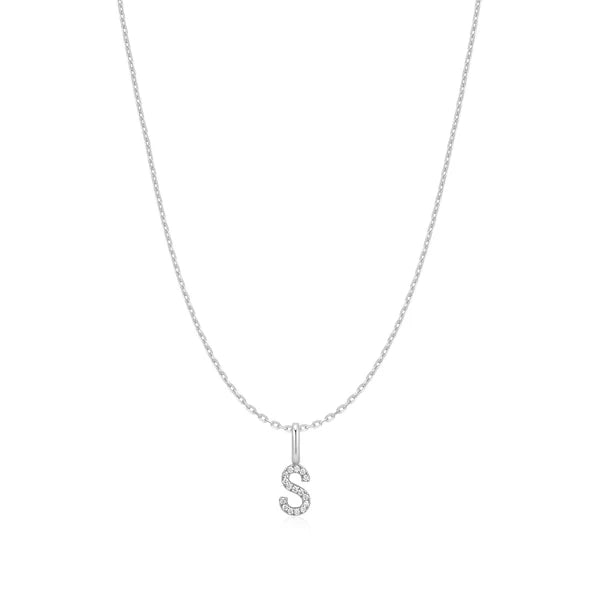 Ania Haie Star Silver S Initial Necklace