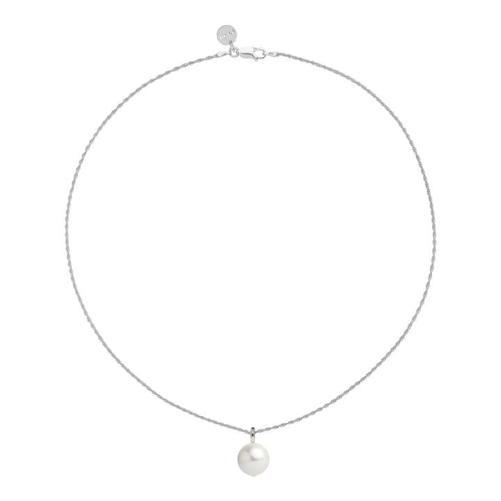 Najo Paradise Silver Pearl 45cm Necklace (+5cm extension)