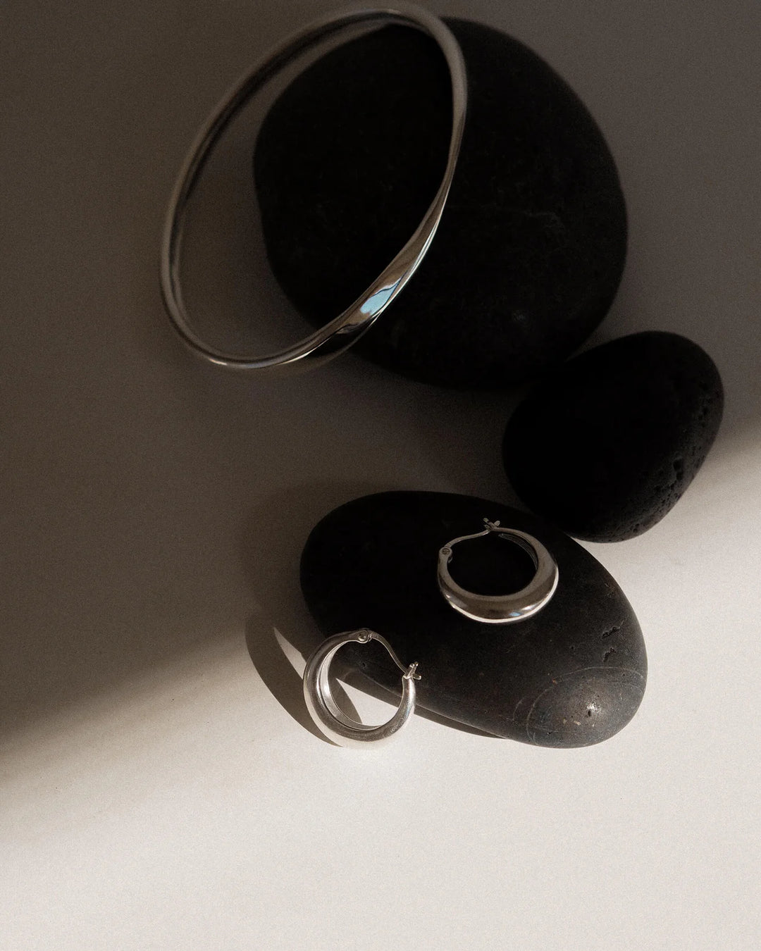 Kirstin Ash Glow Hoops Sterling Silver