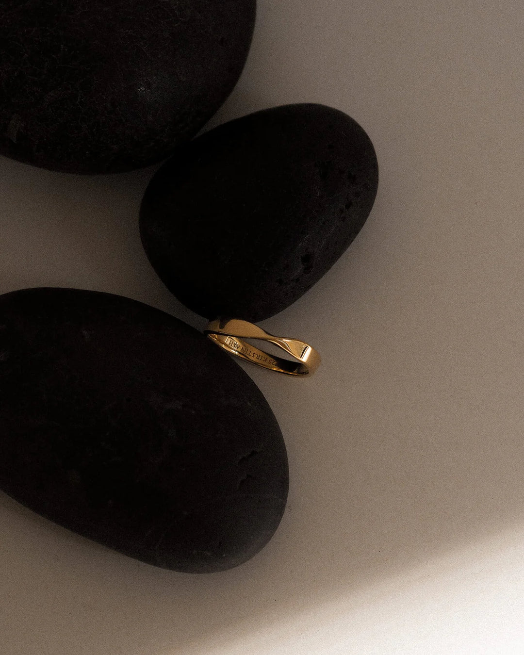 Kirstin Ash Fold Band Ring 18ct Gold Vermeil