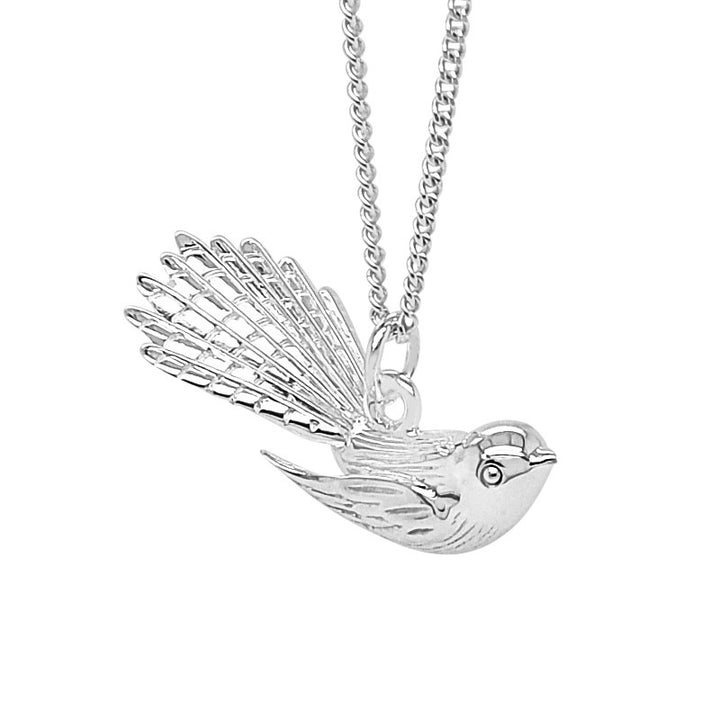 Memento Piwakawaka Silver Necklace