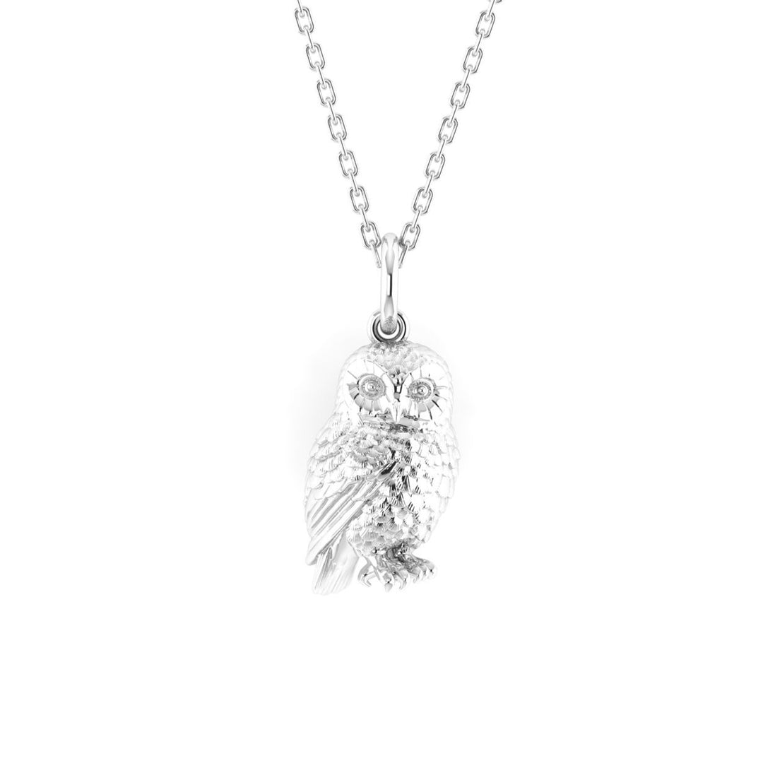 Memento Ruru / Morepork Silver Necklace