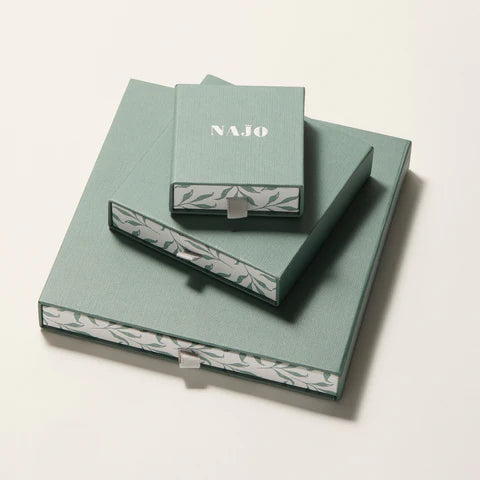 Najo Fleur Amazonite Silver Earrings