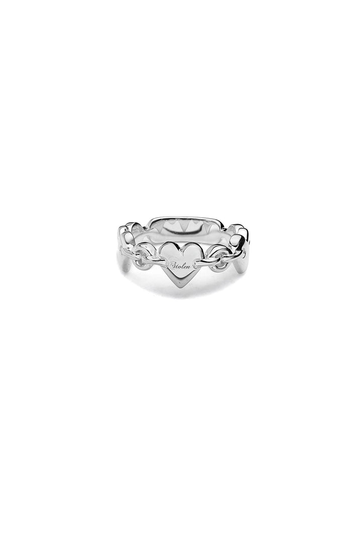 Stolen Silver Love Locket Eternity Ring