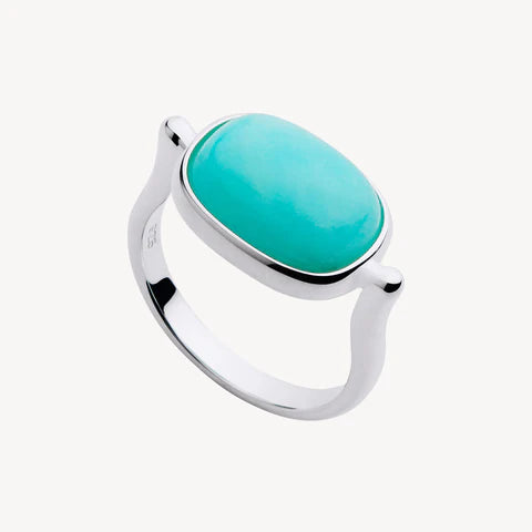 Najo Fleur Amazonite Silver Ring