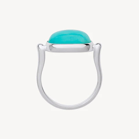 Najo Fleur Amazonite Silver Ring