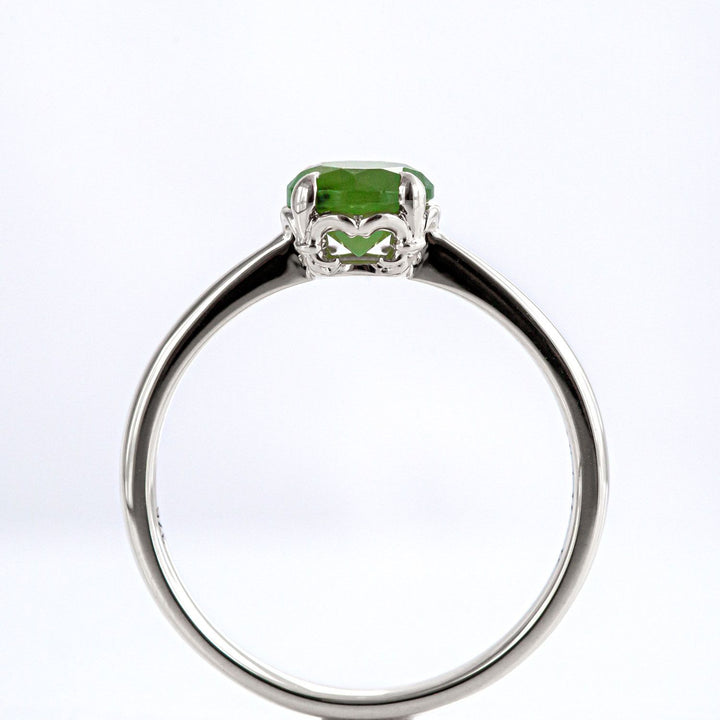 Nick Von K Sterling Silver with Pounamu Baby Dewdrop Ring