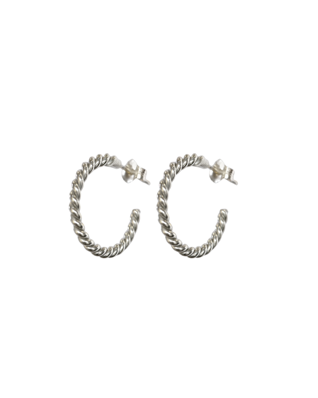 Made of Gold Sterling Silver Ribbonwood Hoops