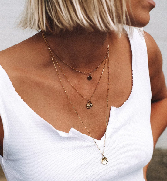 Kirstin Ash Gold Plated Ball Necklace Chain 18-20 inch