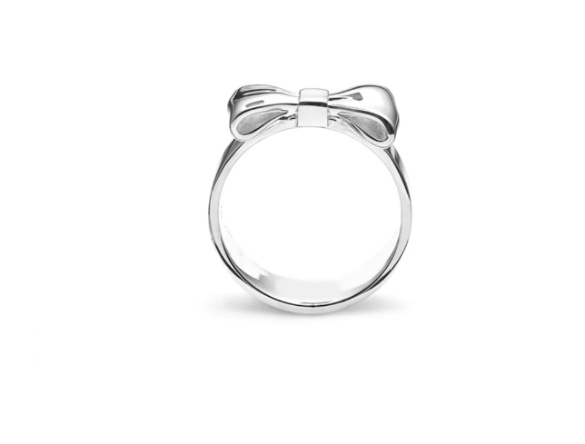Stolen Silver Large Bow Ring