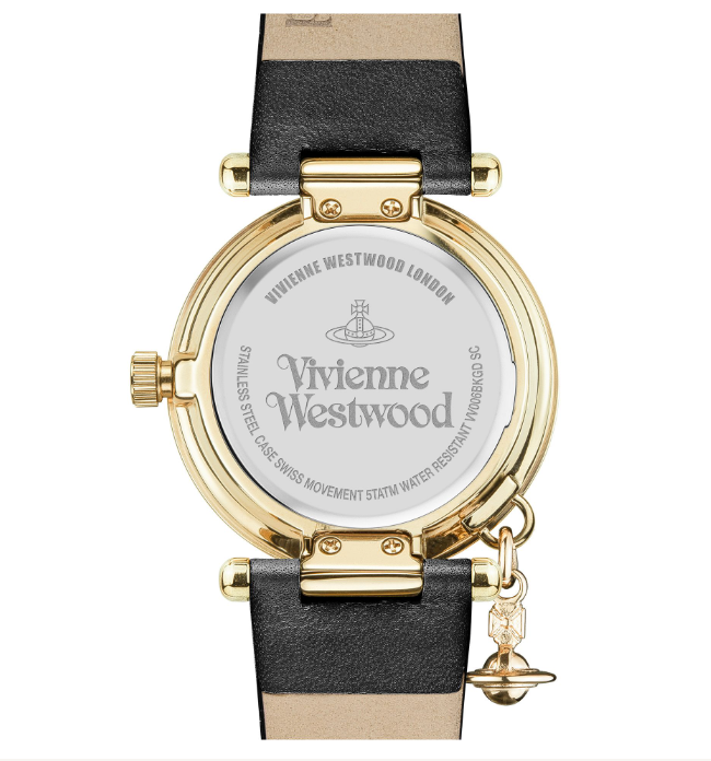 Vivienne Westwood Orb II Watch Black Gold