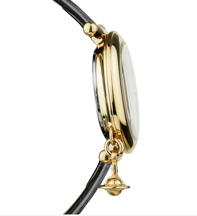 Vivienne Westwood Orb II Watch Black Gold
