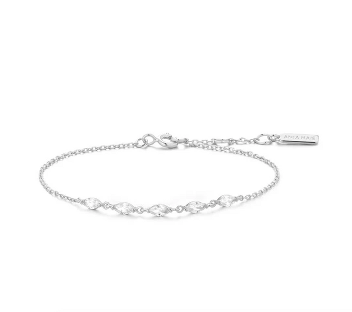 Ania Haie Quintet Marquise Silver Bracelet