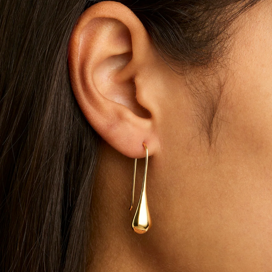 Najo My Silent Tears Gold Earring
