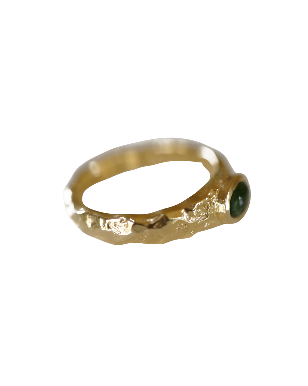 Made of Gold 18k Gold Mt Te Kinga Pounamu Ring N