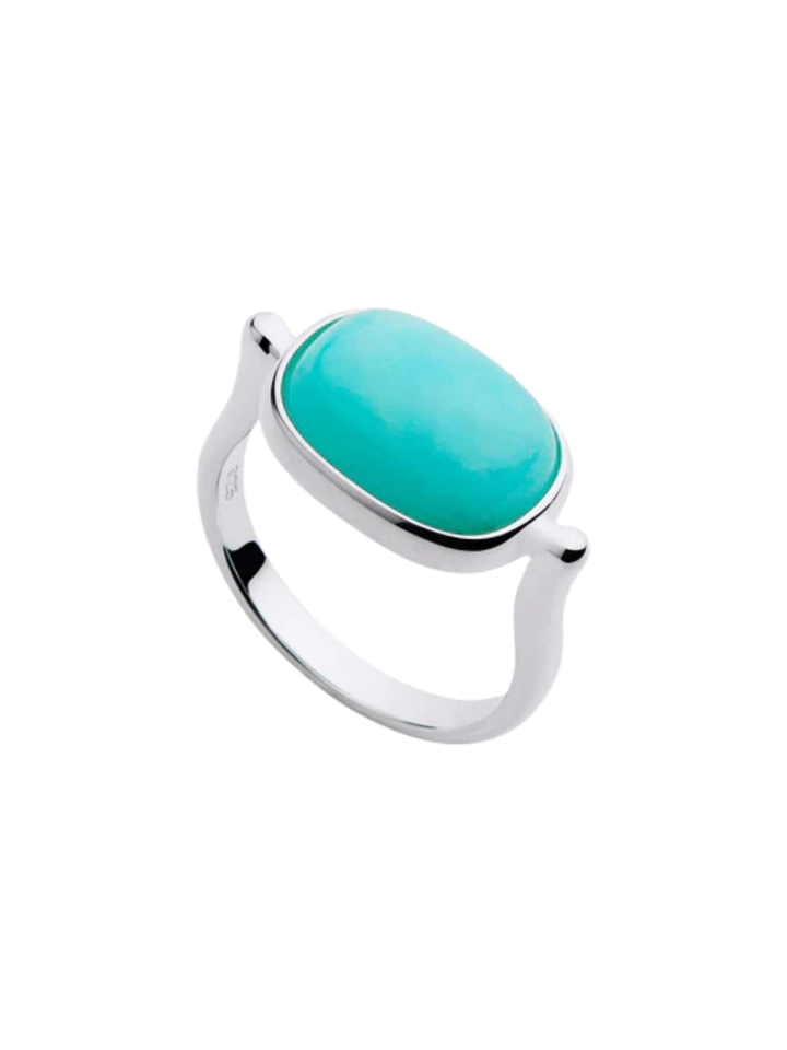 Najo Fleur Amazonite Silver Ring