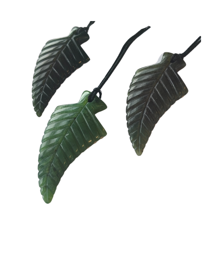 New Zealand Greenstone - Fern - 50mm