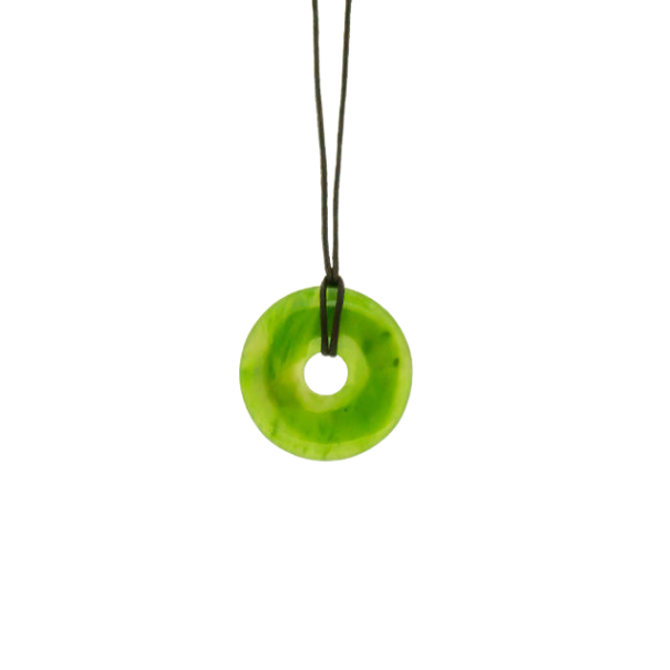 Jade Pendant - Circle Donut 30mm