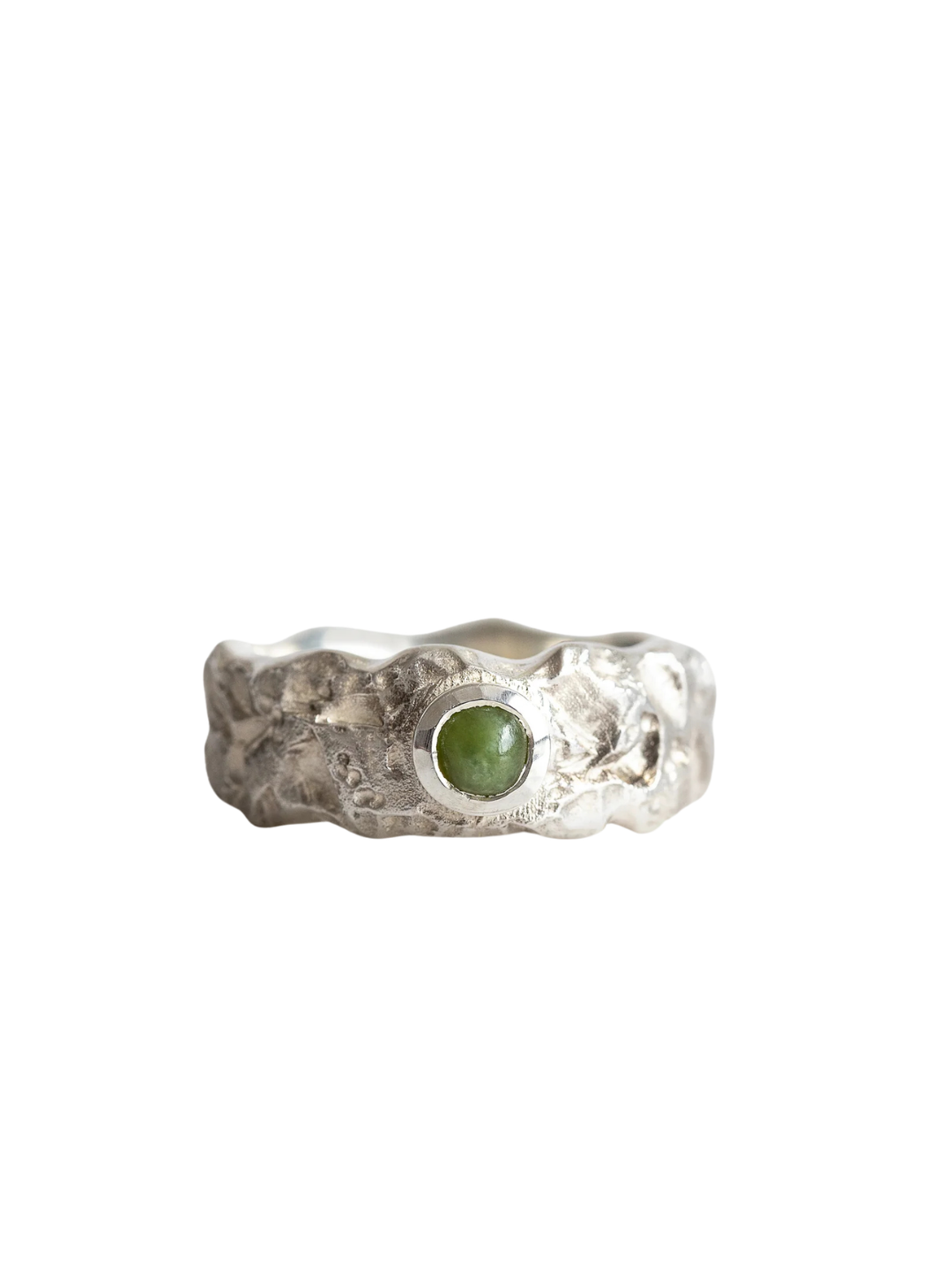 Made of Gold Sterling Silver Mt Aoraki Pounamu Ring