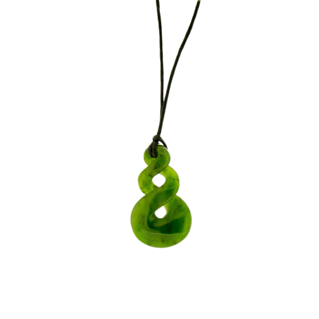 Jade Pendant - Double Twist 36mm
