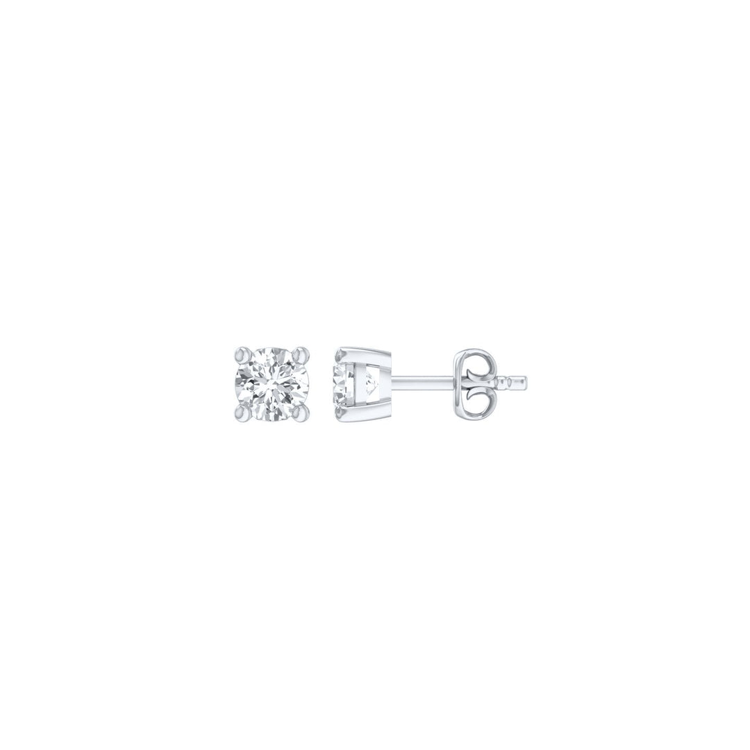 Louis Thompson Andenne Earrings 9k White Gold with 0.50ct Lab Diamond
