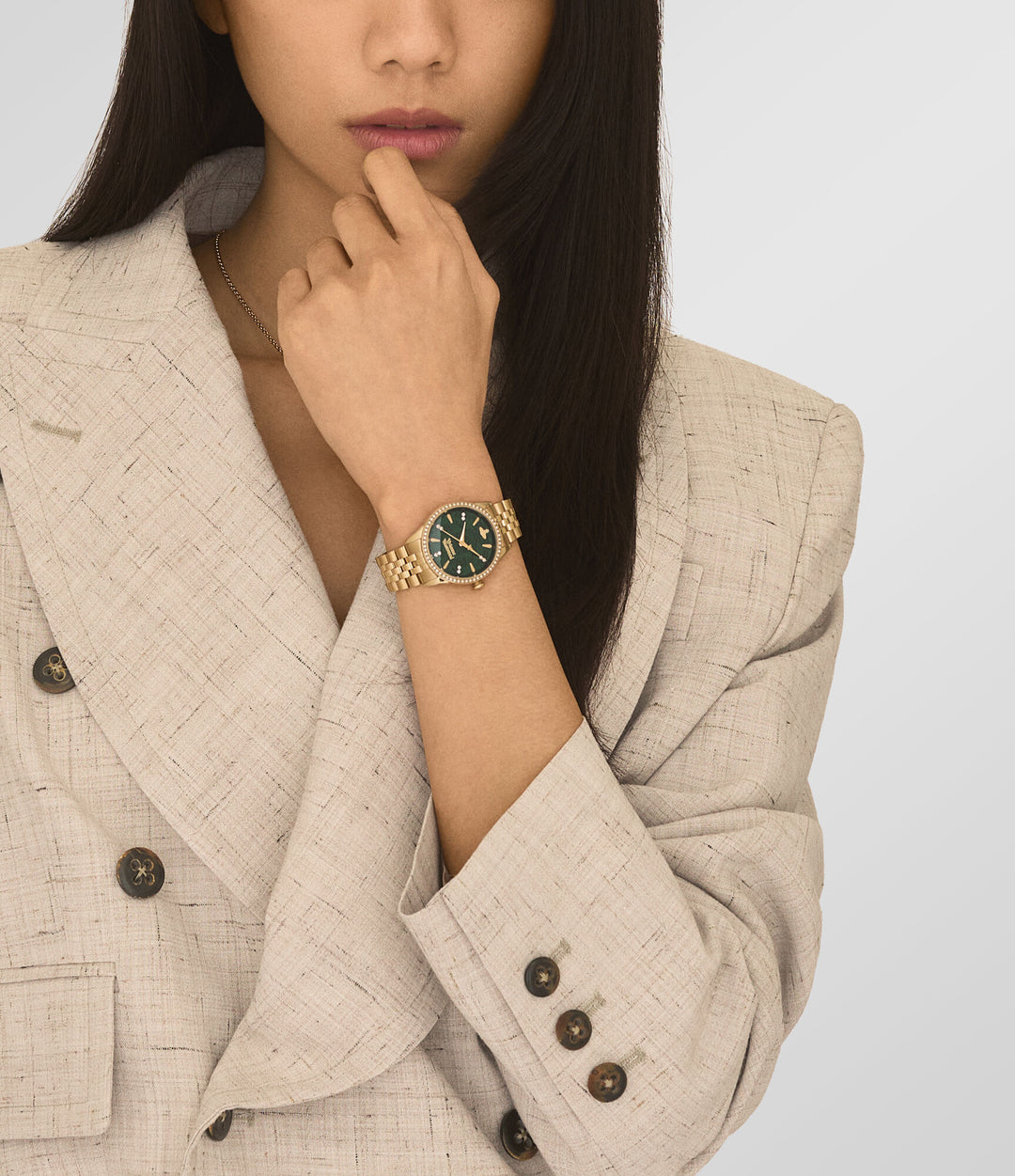 Vivienne Westwood Little Wallace 32mm Green Gold Watch