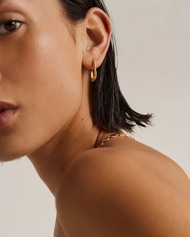 Kirstin Ash Embrace Hoops 18ct Gold Plated