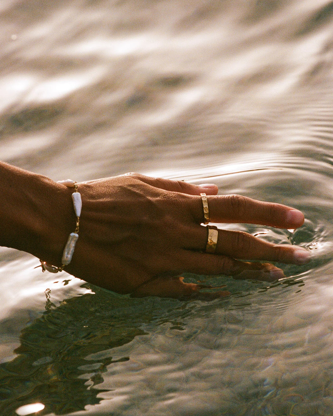 Kirstin Ash Seaside Ring 18ct Gold Vermeil