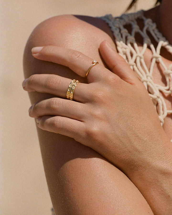 Kirstin Ash Seaside Ring 18ct Gold Vermeil