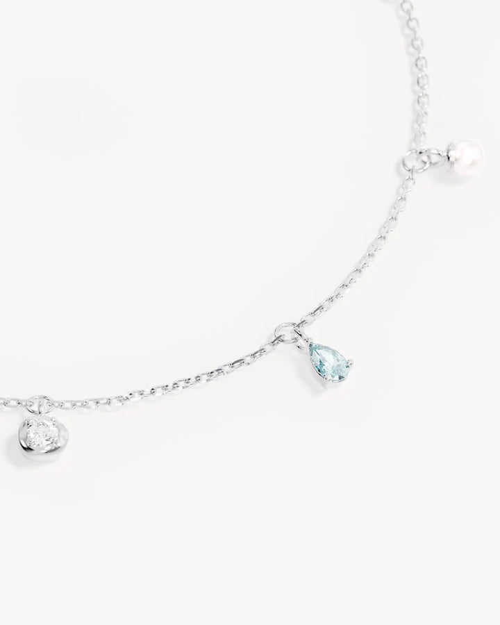 By Charlotte Sterling Silver Breathe in Stillness Anklet