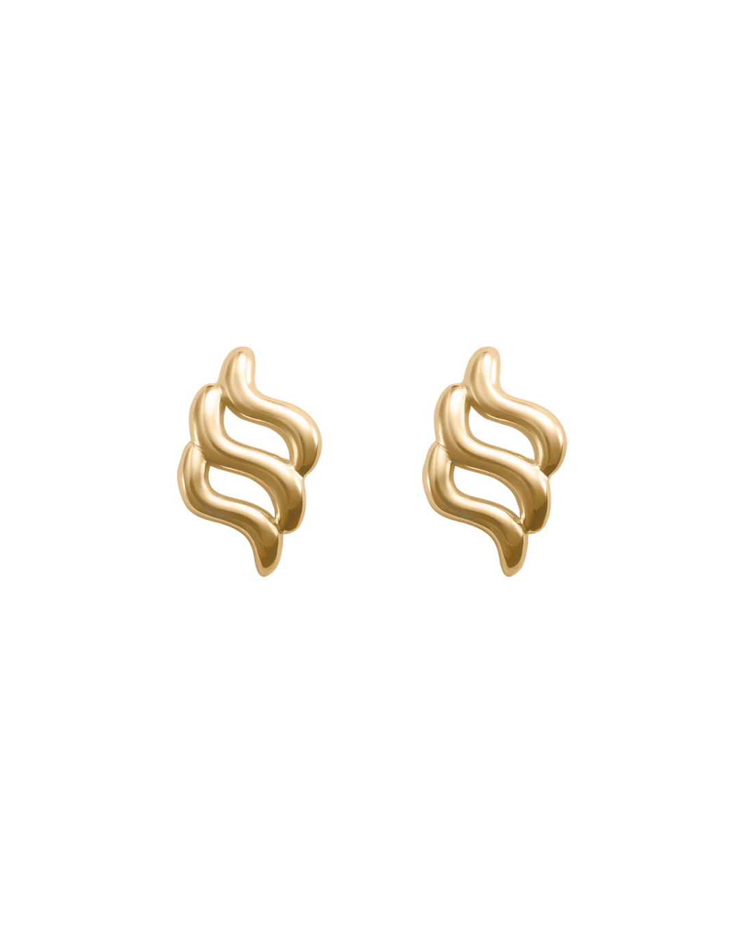Kirstin Ash Arise Oversized Studs 18ct Gold Plated