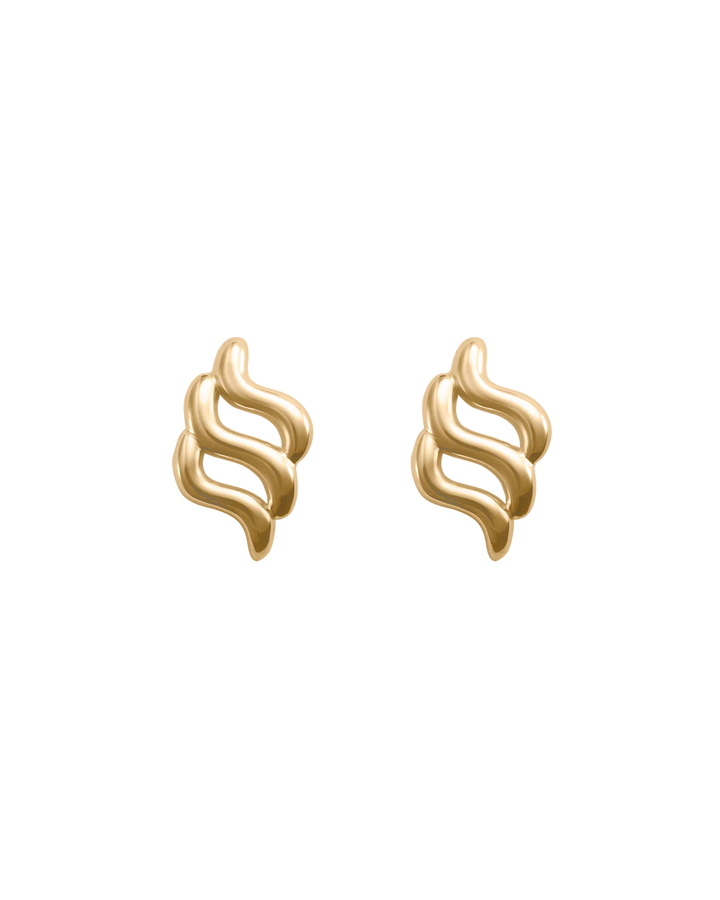 Kirstin Ash Arise Oversized Studs 18ct Gold Plated