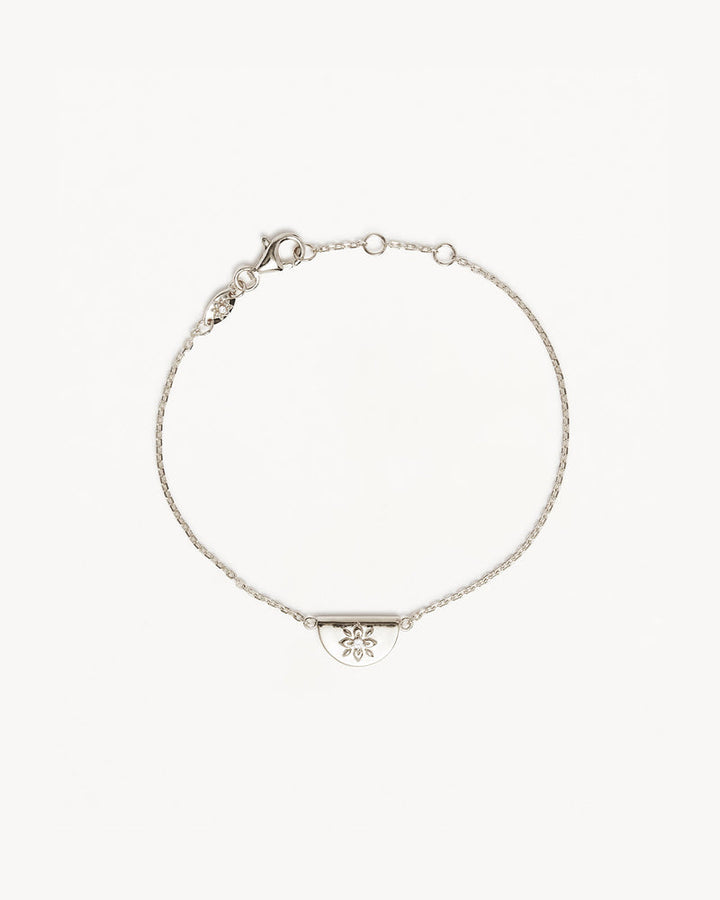 By Charlotte Silver Lotus Bracelet