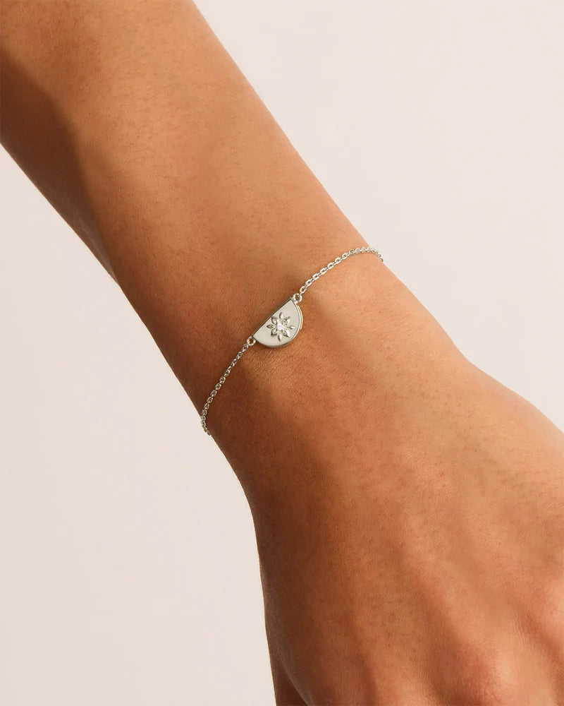 By Charlotte Silver Lotus Bracelet
