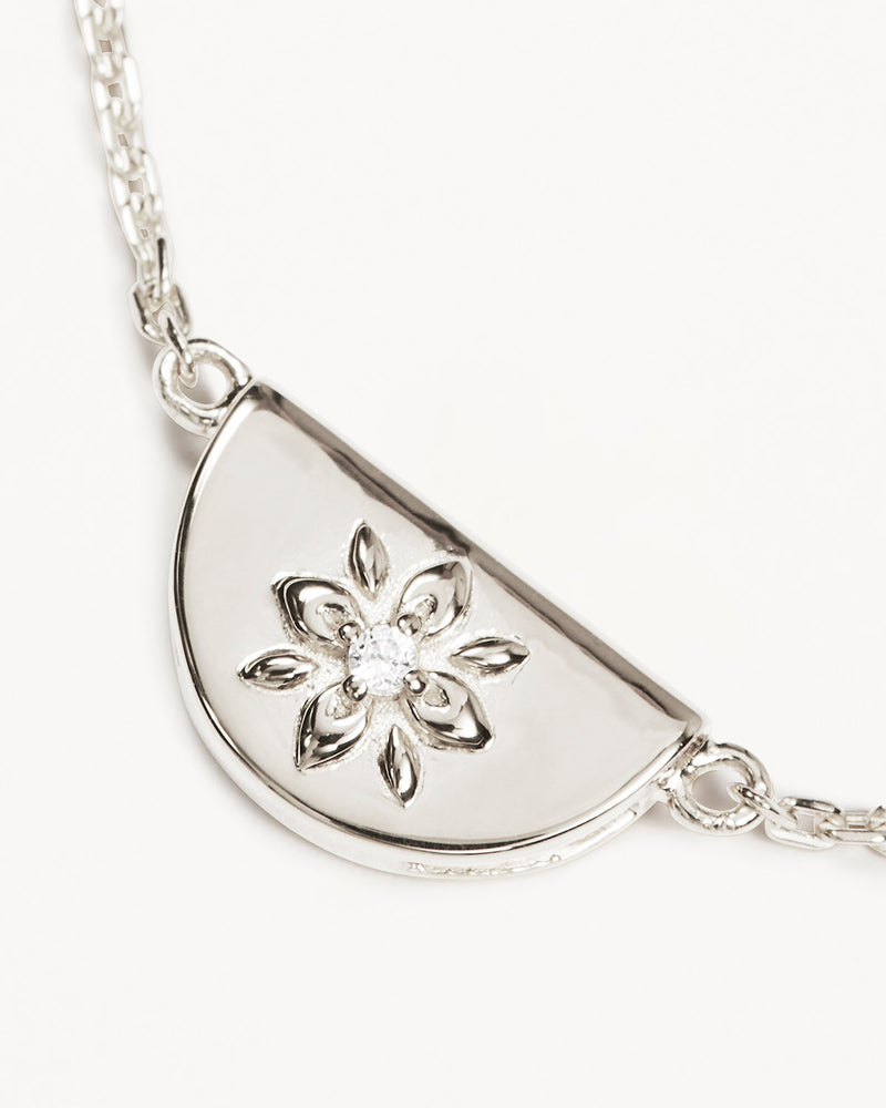 By Charlotte Silver Lotus Bracelet