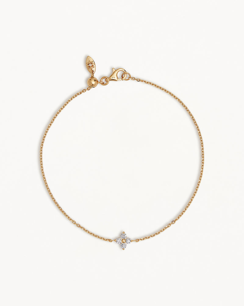 By Charlotte Sterling Silver Crystal Bloom Bracelet