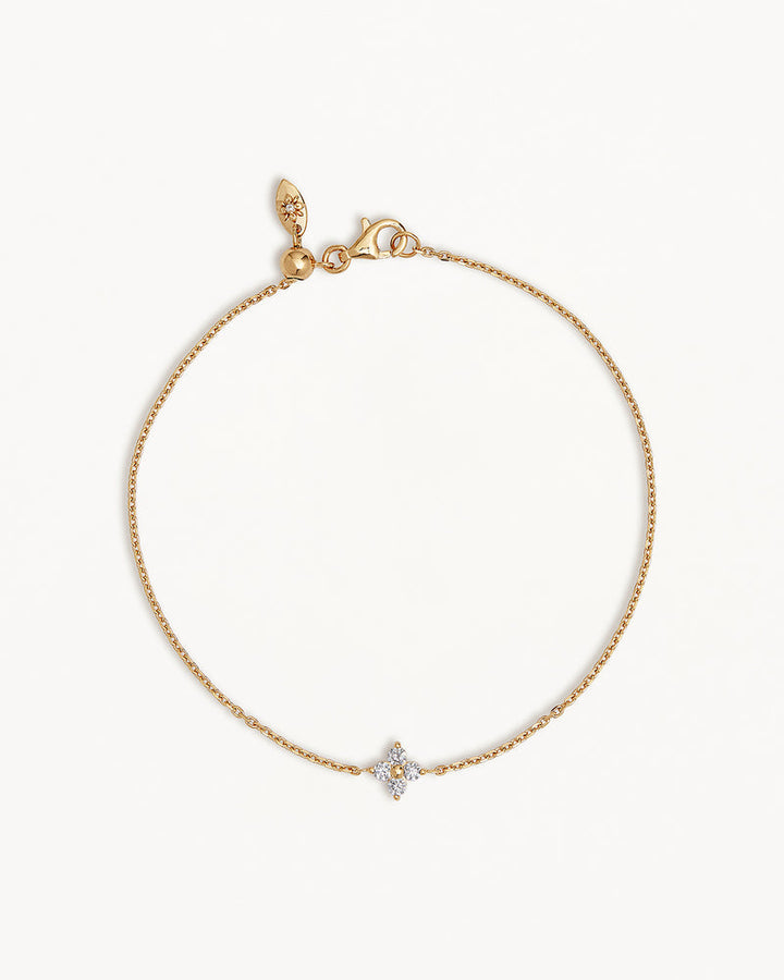 By Charlotte Sterling Silver Crystal Bloom Bracelet