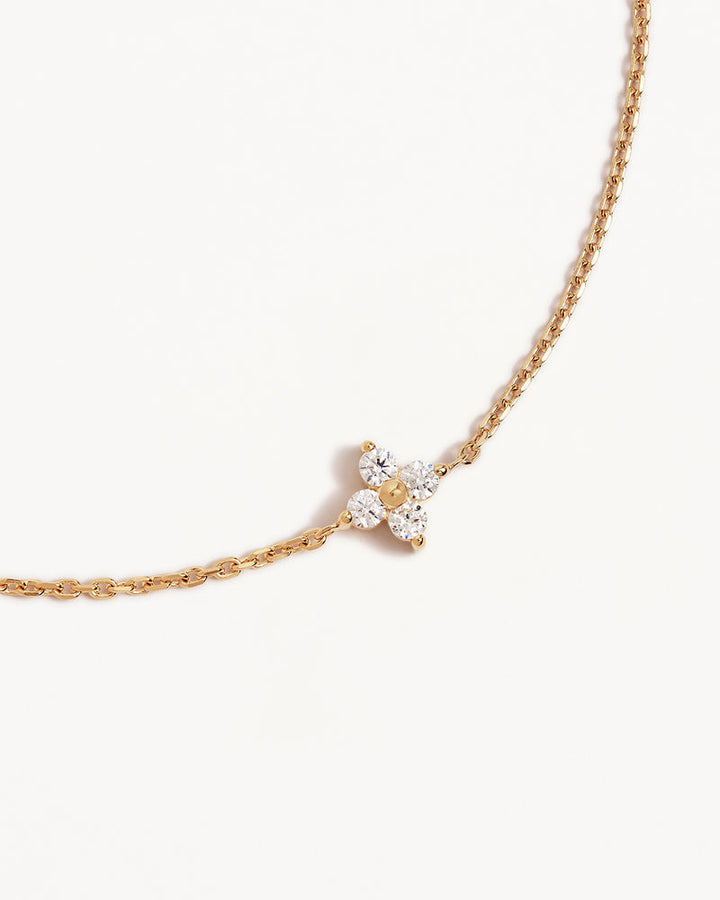 By Charlotte Sterling Silver Crystal Bloom Bracelet