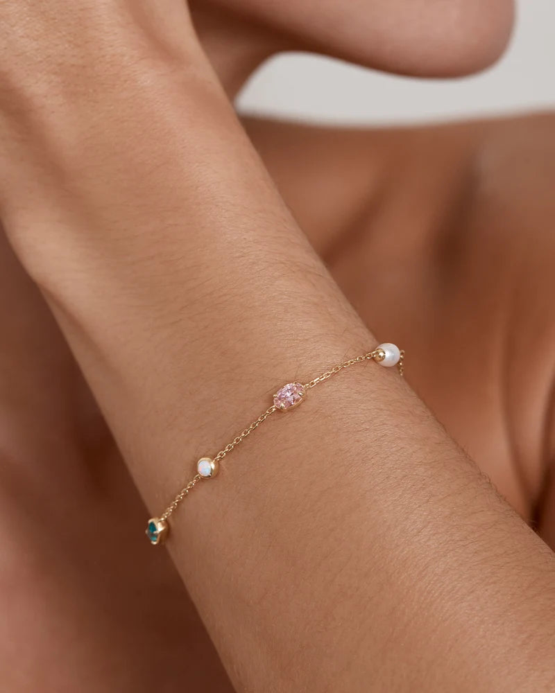 By Charlotte 18k Gold Vermeil You are Infinite Bracelet 19cm