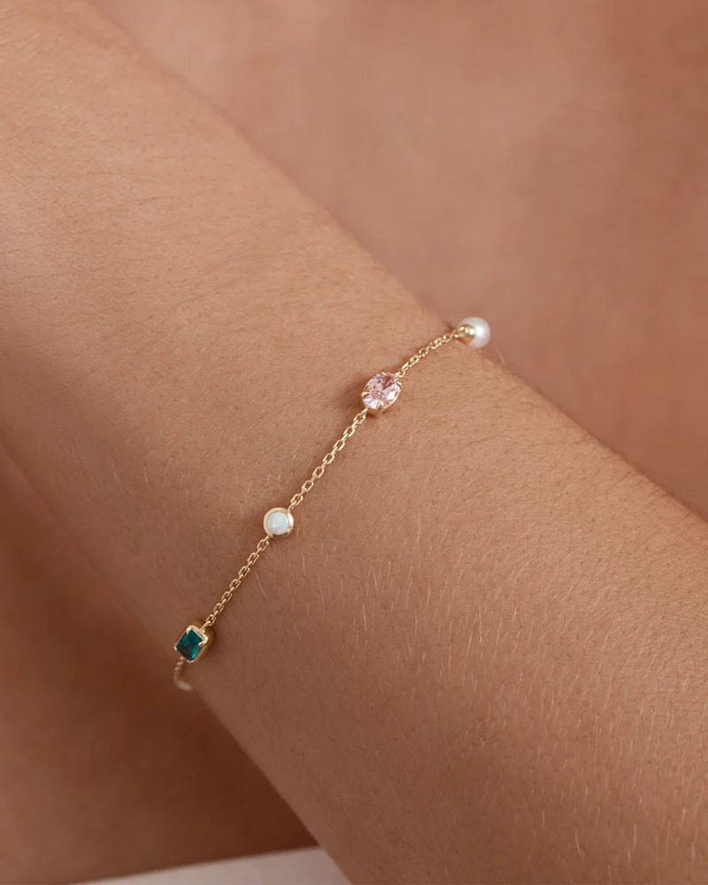 By Charlotte 18k Gold Vermeil You are Infinite Bracelet 19cm