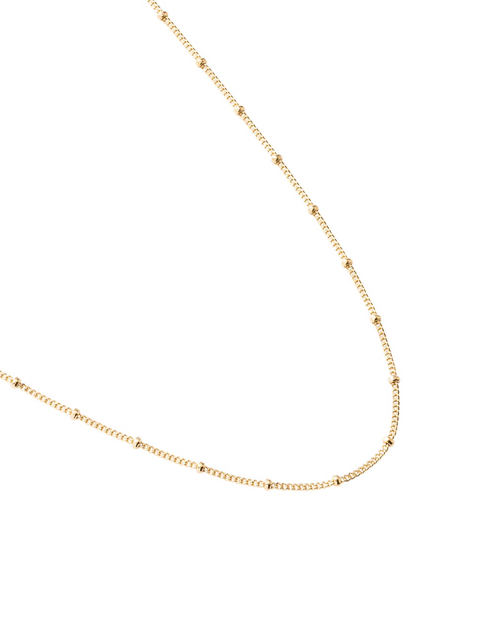 Kirstin Ash Gold Plated Ball Necklace Chain 16-18 inch