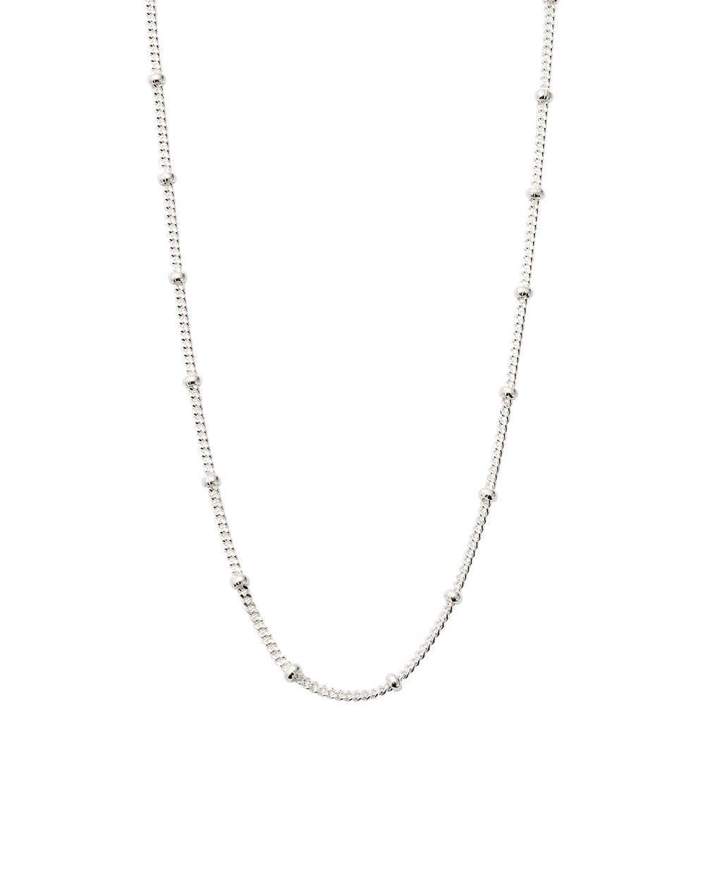 Kirstin Ash Silver Ball Necklace Chain 16-18 inch