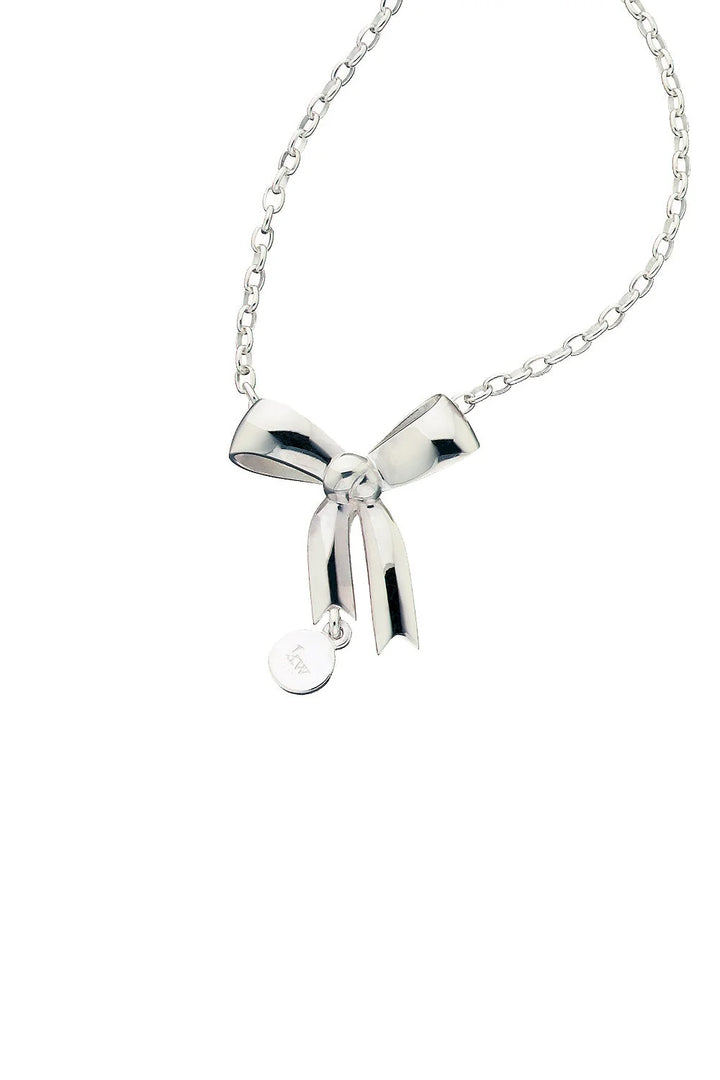 Karen Walker Silver Bow Necklace 60cm
