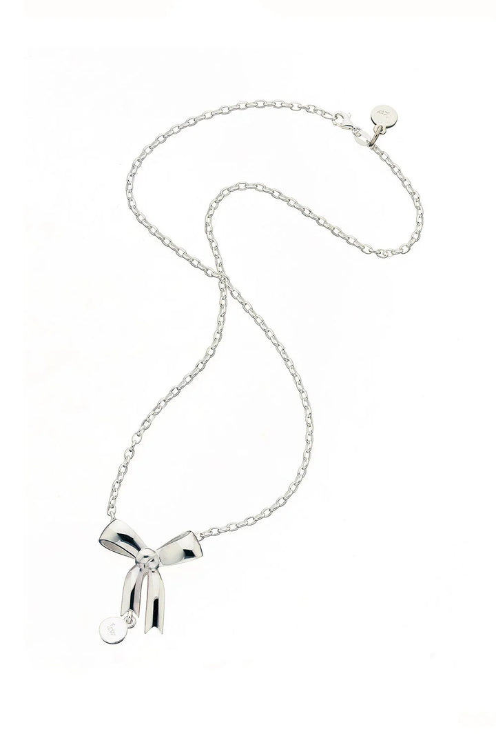 Karen Walker Silver Bow Necklace 60cm