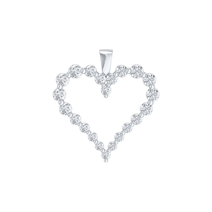 Louis Thompson Dinant Necklace 9k White Gold with 1.00ct Lab Diamond