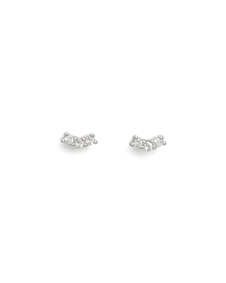 Kirstin Ash Contour Topaz Studs Sterling Silver