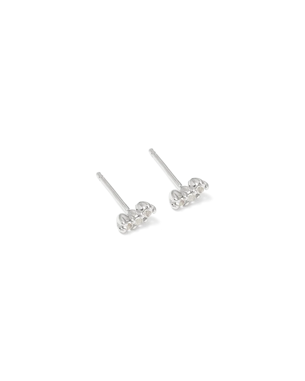 Kirstin Ash Contour Topaz Studs Sterling Silver