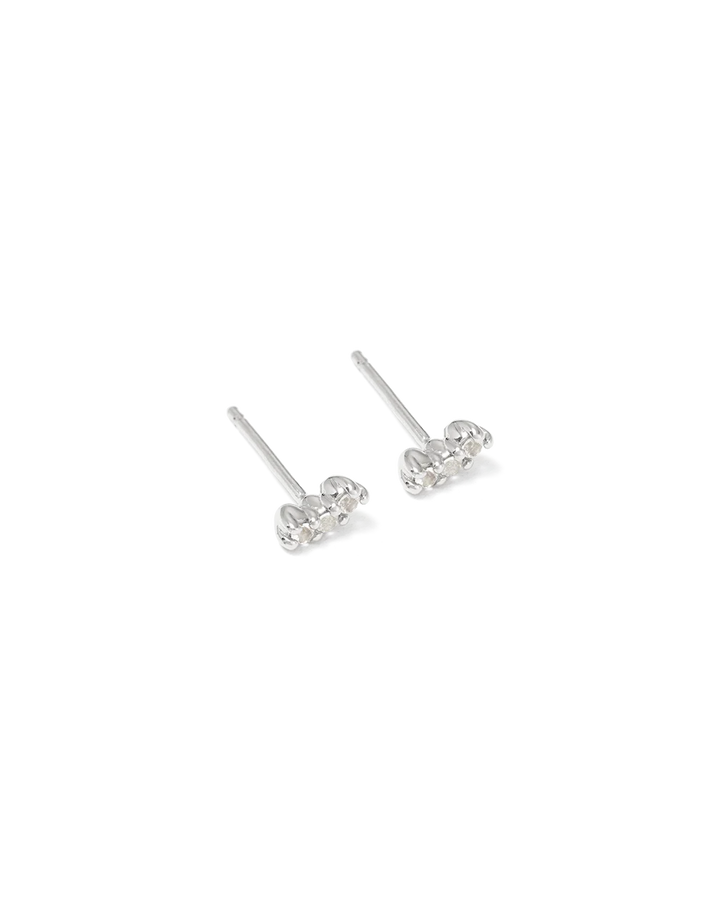 Kirstin Ash Contour Topaz Studs Sterling Silver